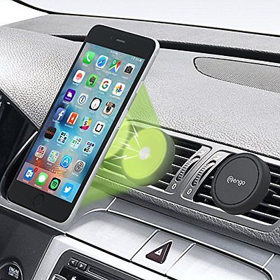 2 Pack Mengo Magna-Snap Mini Magnetic Air Vent Car Mount for Smartphones